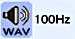 100hz�̃T�E���h�f�[�^/wav