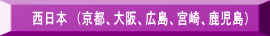 西日本　（京都、大阪、広島、宮崎、鹿児島）